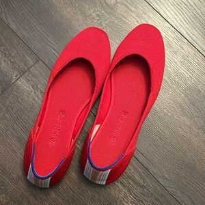 Rothy’s The Square in bright red